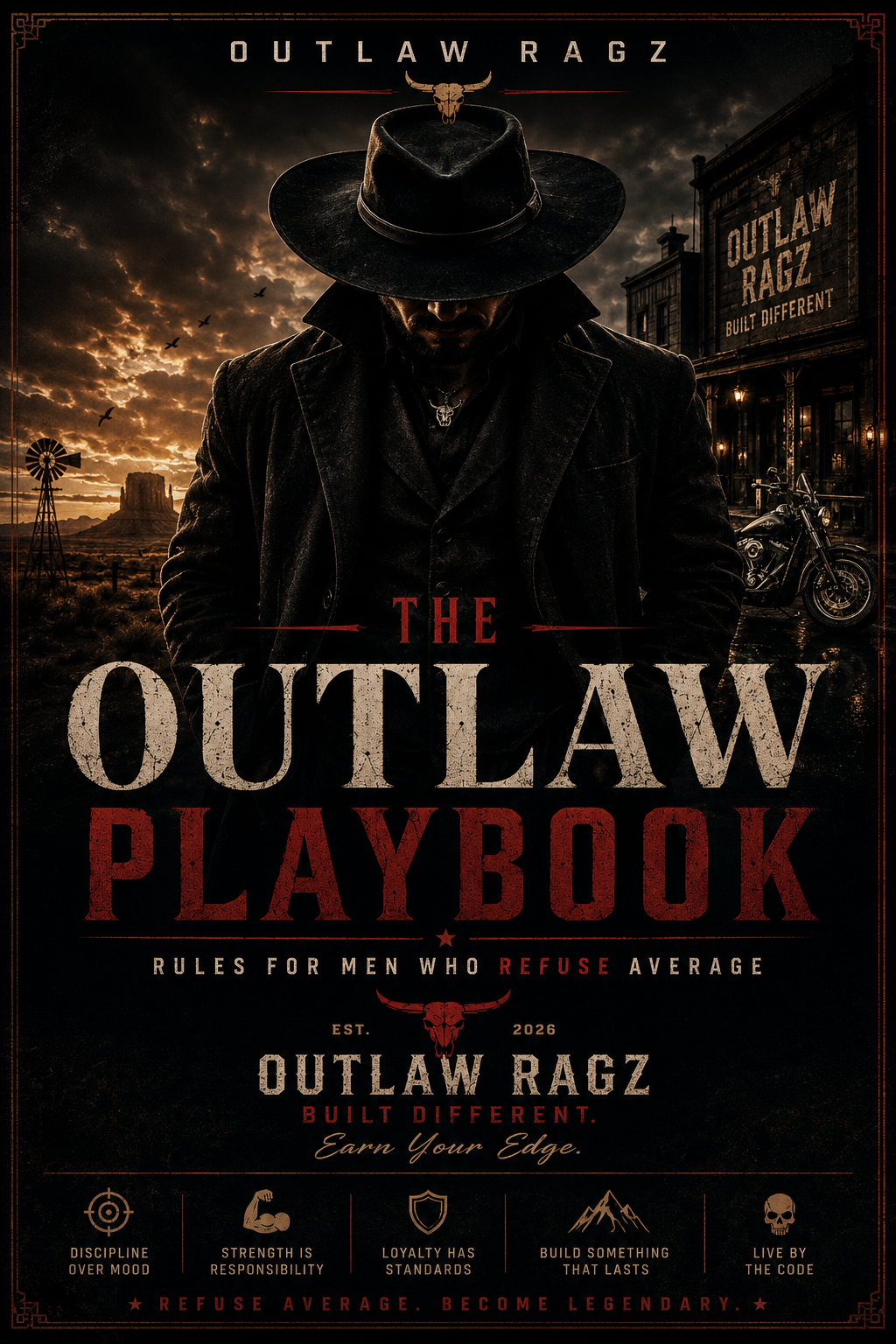 The Outlaw Playbook | Men's Discipline & Mindset Guide | Outlaw Ragz
