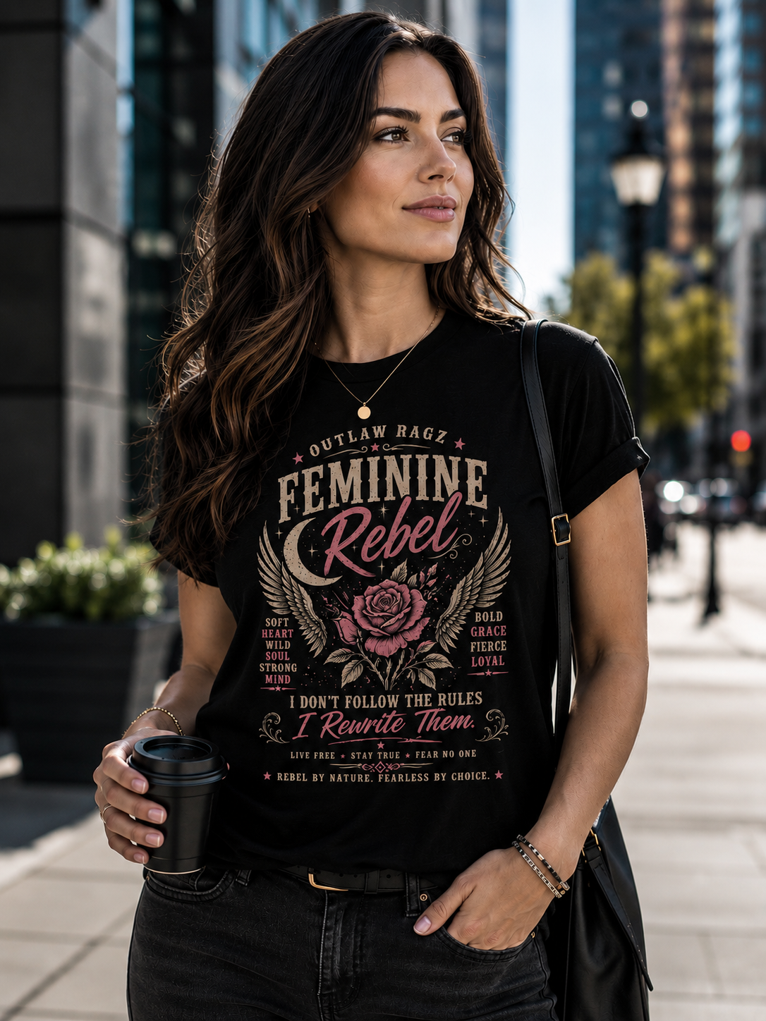 Outlaw Ragz Feminine Rebel | Women's Graphic T-Shirt