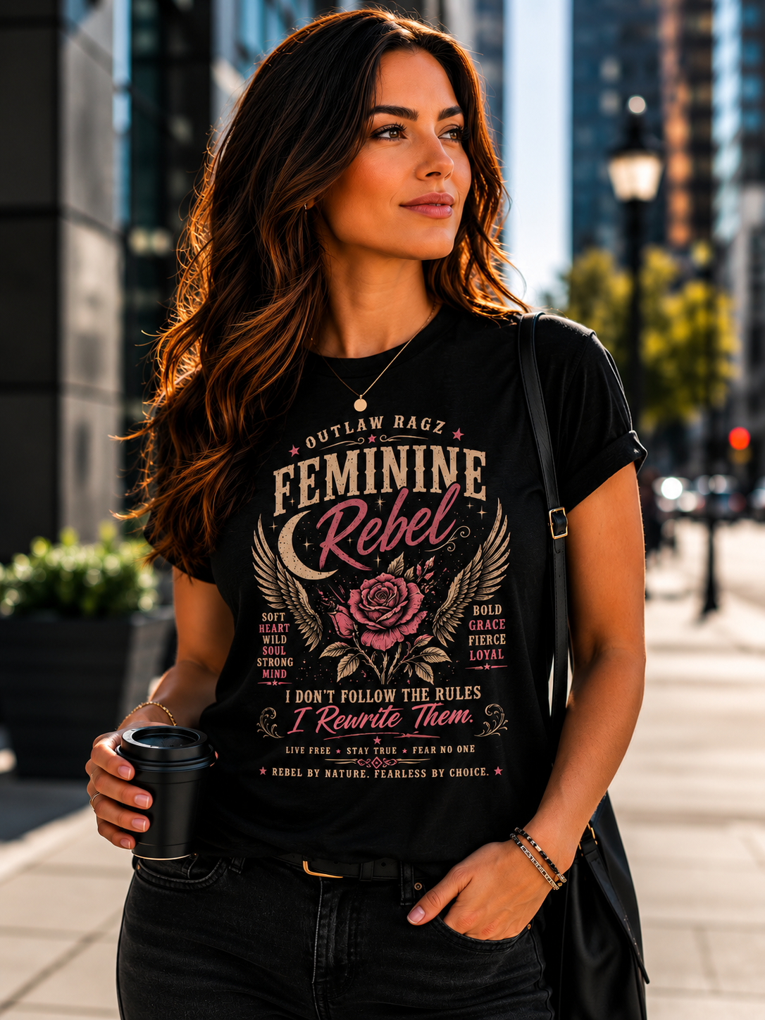 Outlaw Ragz Feminine Rebel | Women's Graphic T-Shirt