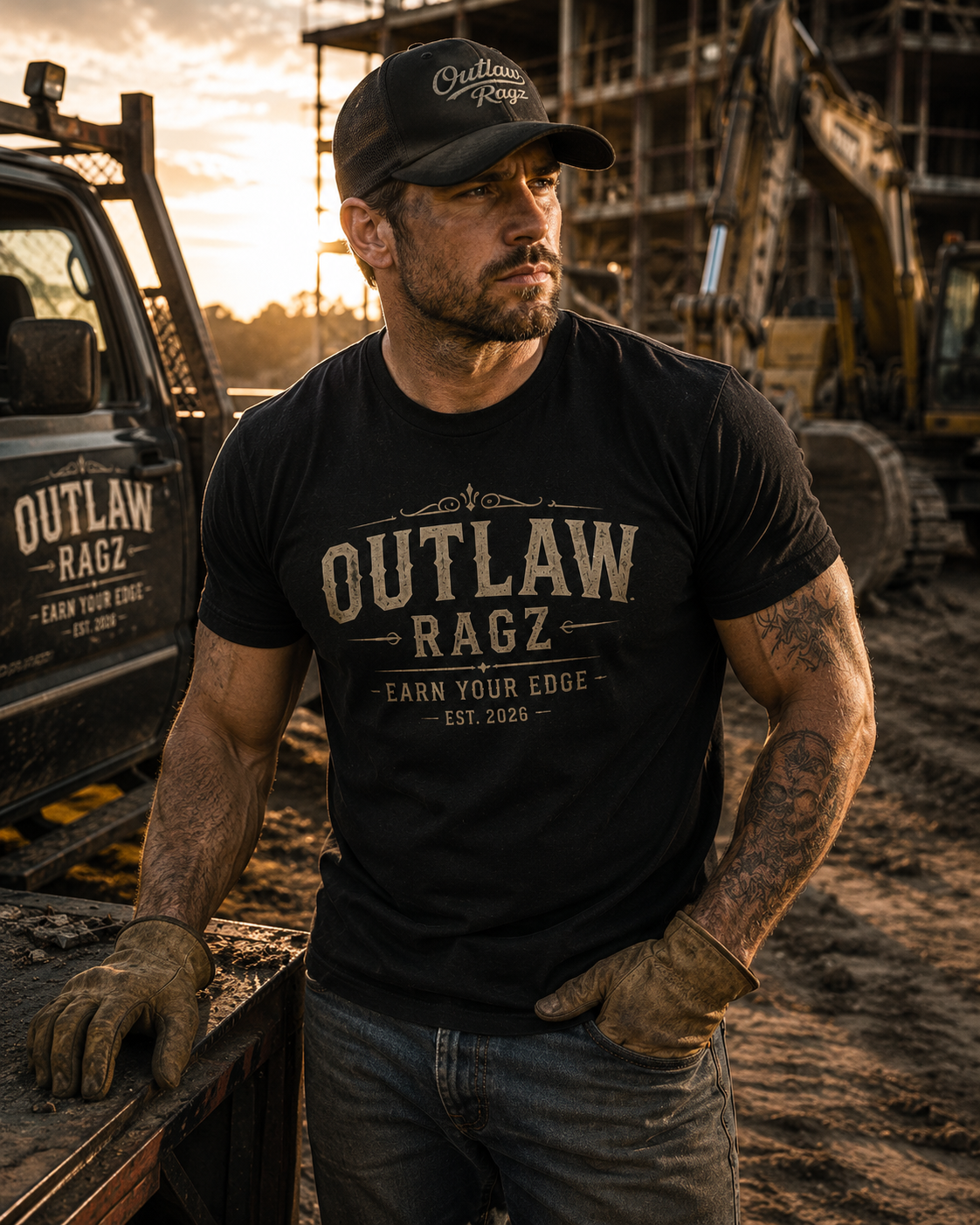 Outlaw Ragz Classic | Earn Your Edge Men's T-Shirt