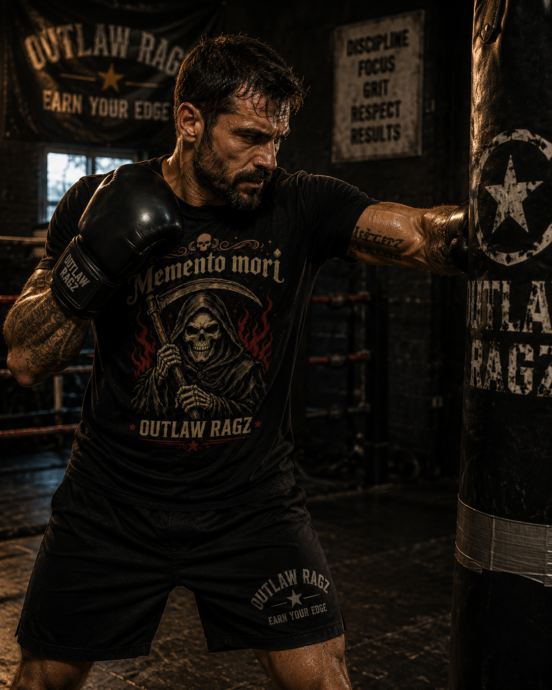 Memento Mori Premium Graphic Tee – Outlaw Ragz