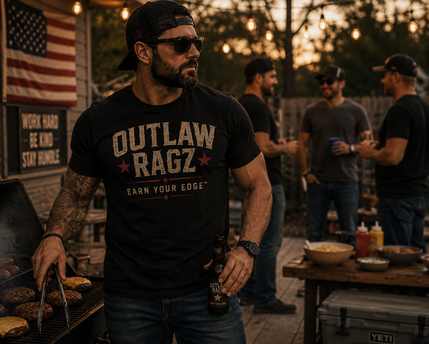 Outlaw Ragz Classic Logo Tee – Earn Your Edge