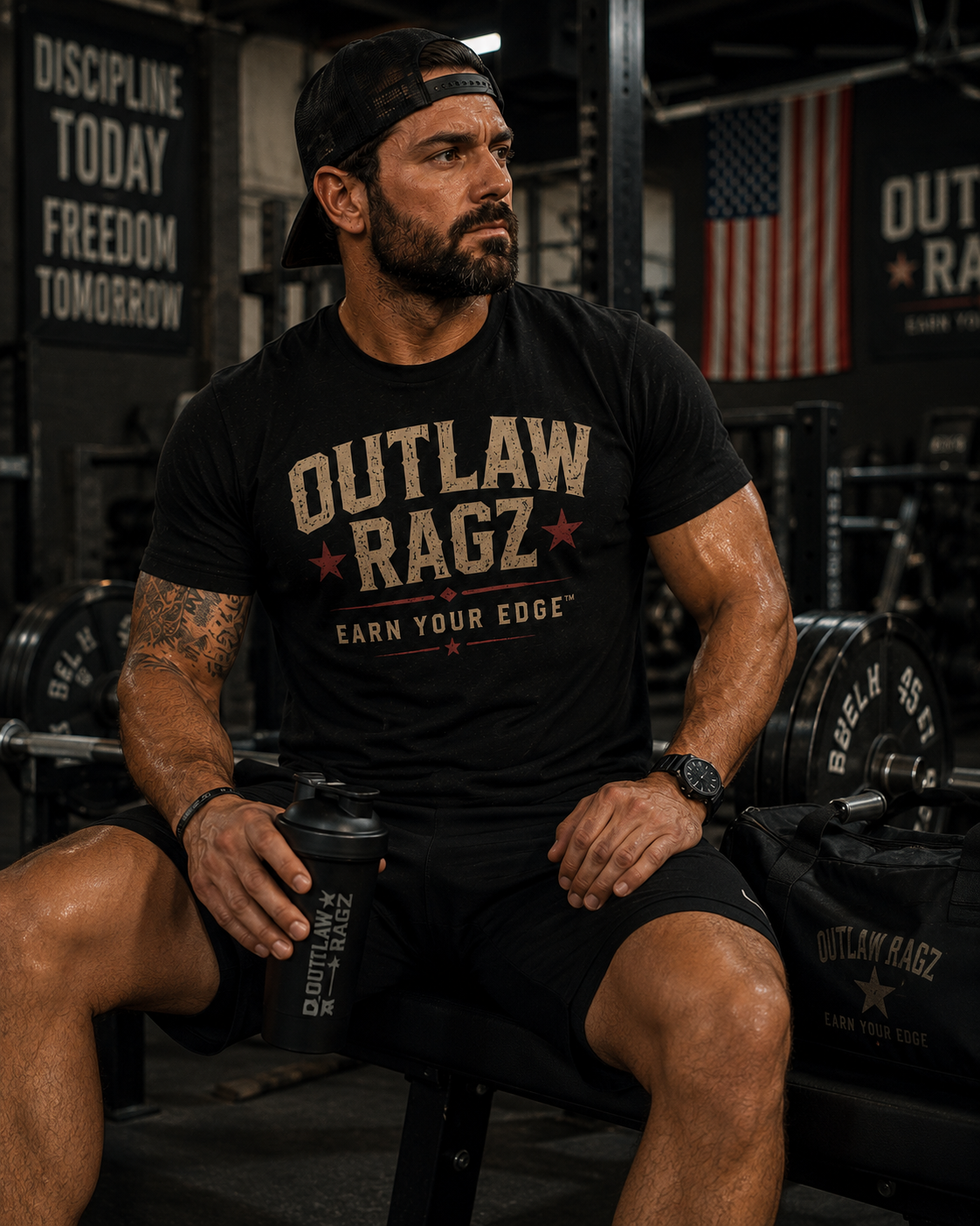 Outlaw Ragz Classic Logo Tee – Earn Your Edge