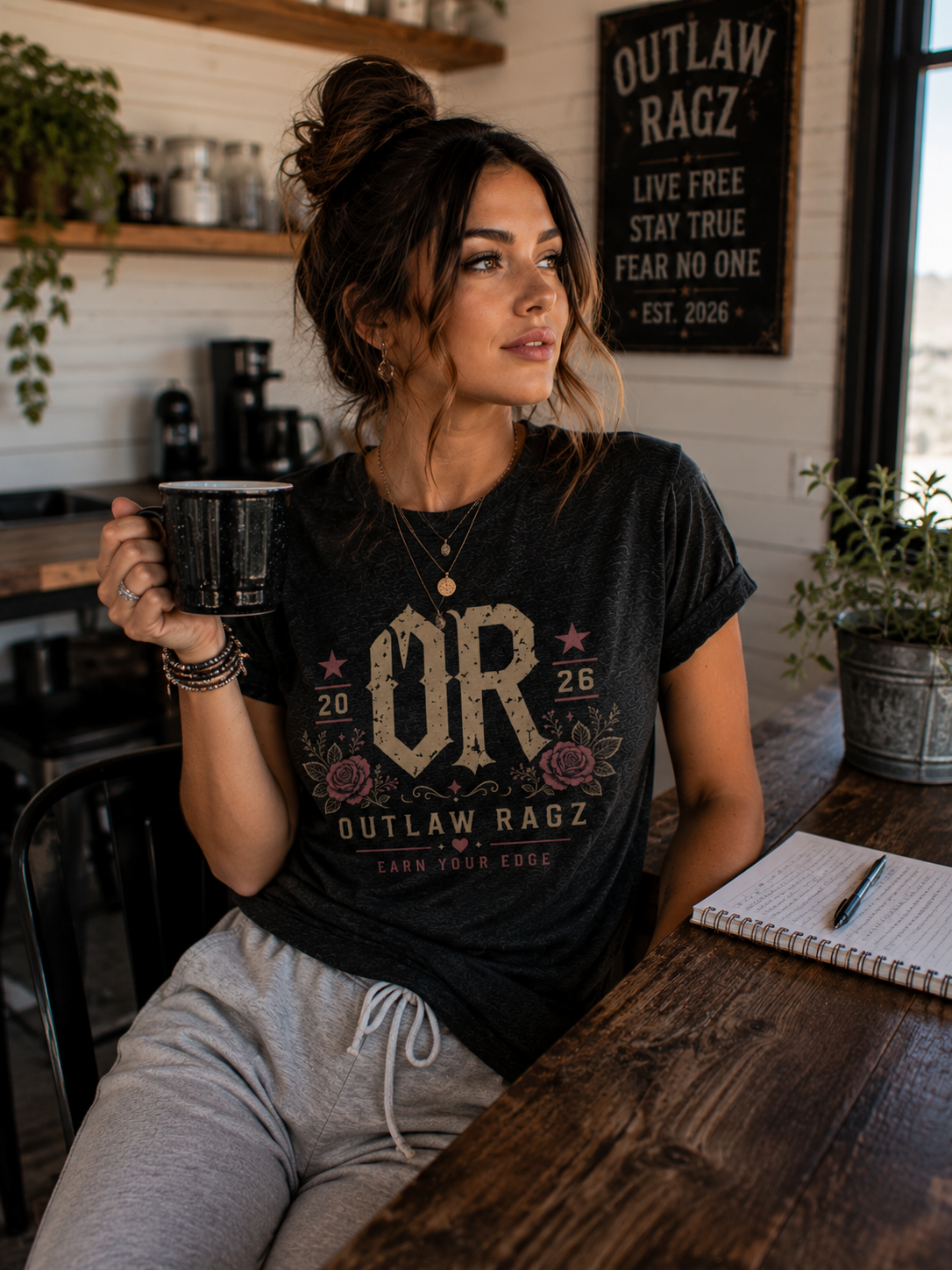 Outlaw Ragz Heritage OR | Earn Your Edge Women's T-Shirt