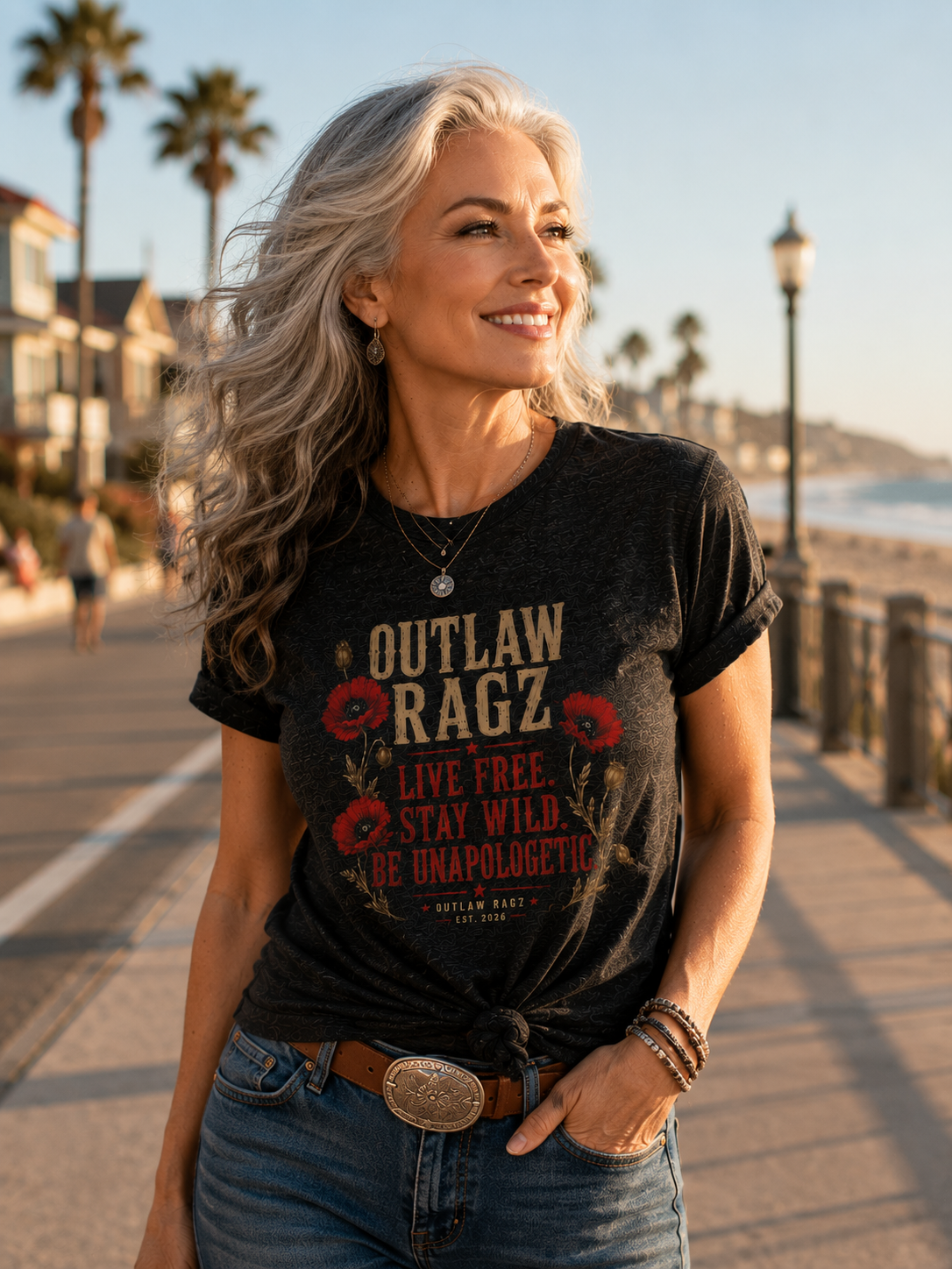 Outlaw Ragz Unapologetic | Live Free Women's T-Shirt