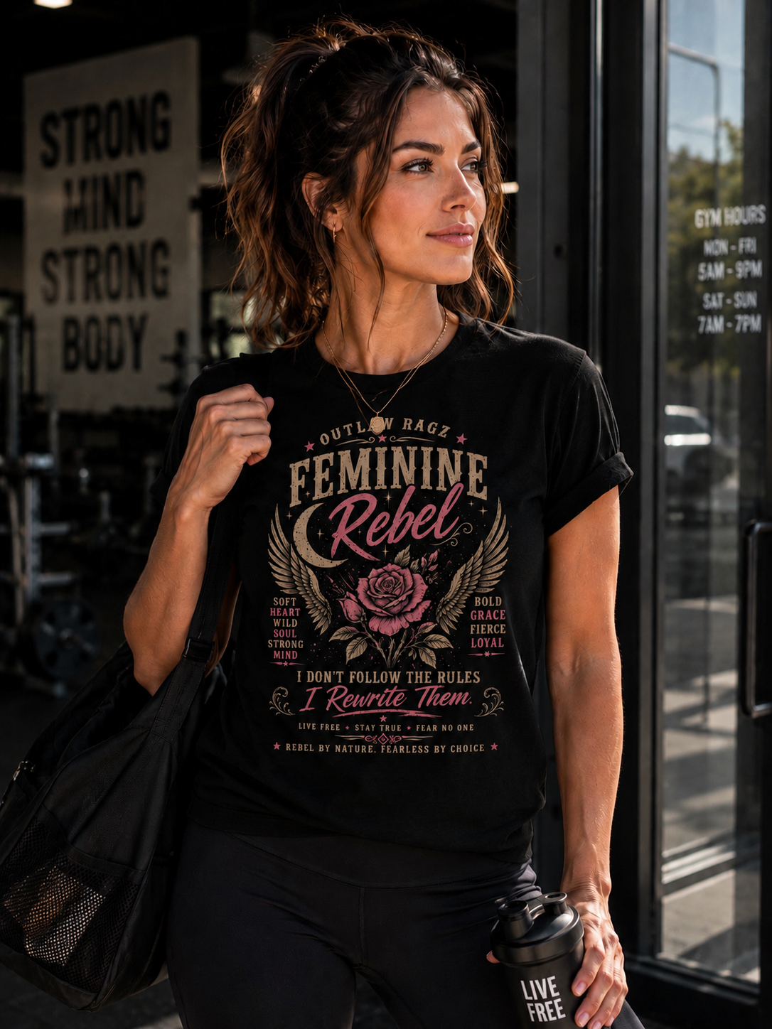 Outlaw Ragz Feminine Rebel | Women's Graphic T-Shirt